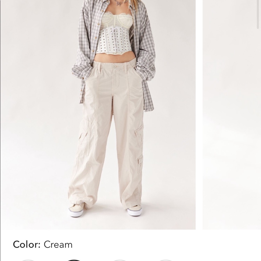 BDG cream/ off white cargo pants